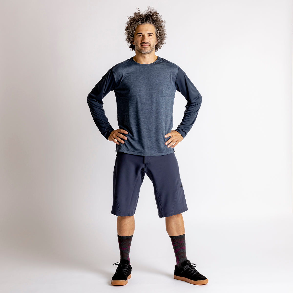 Flow X Long Sleeve Jersey storm-solid marine