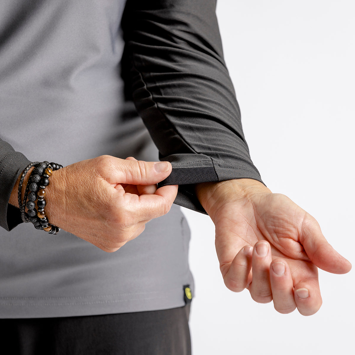 Women's Flow XTG Long Sleeve Henley graphit-schwarz