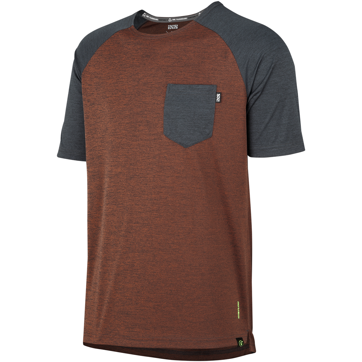 Flow X Kids Jersey burnt orange-schwarz
