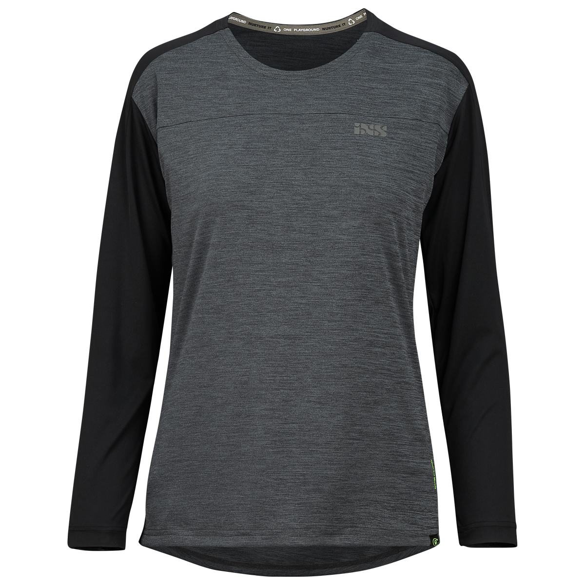 Flow X Women long sleeve Jersey graphit-solid schwarz