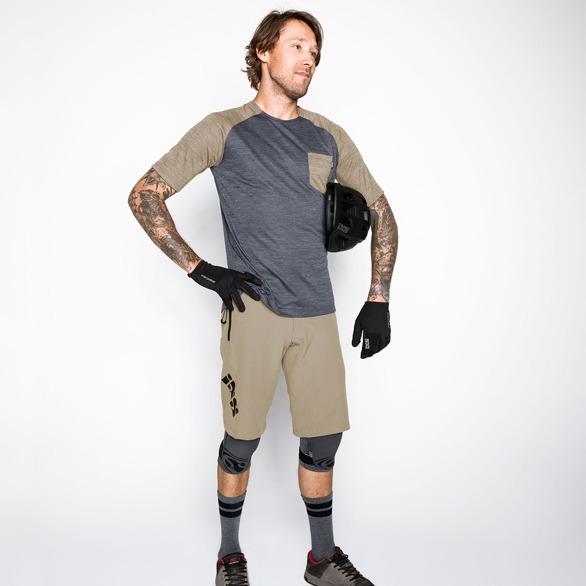 Flow X Jersey graphit-camel