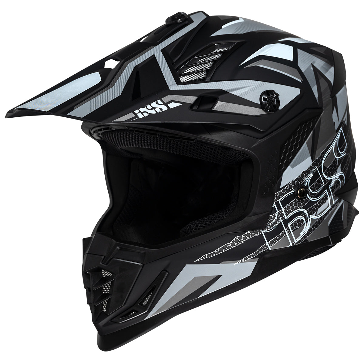 Motocross Helm iXS363 2.0 schwarz matt-anthrazit-weiss
