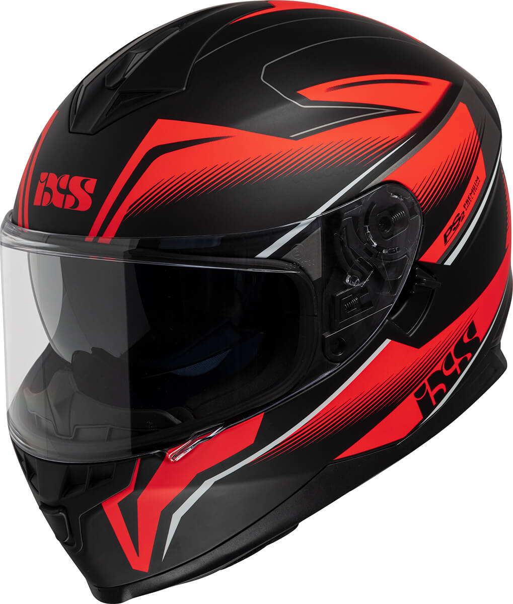 Integralhelm iXS1100 2.3 schwarz matt-rot