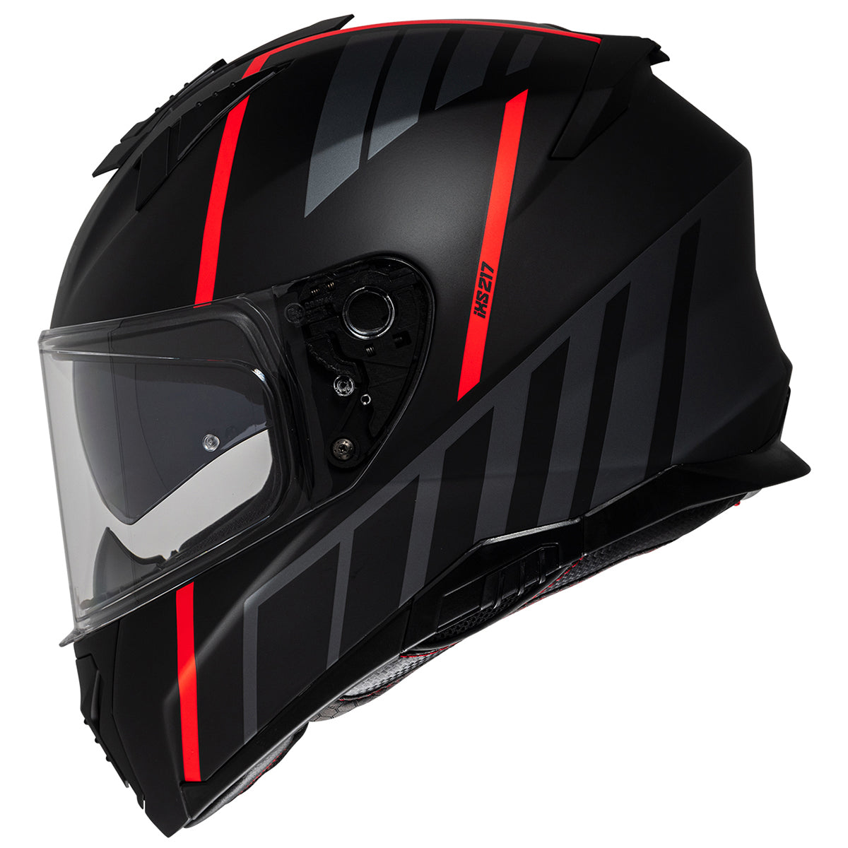 Integral Helm iXS217 2.0 schwarz matt-rot