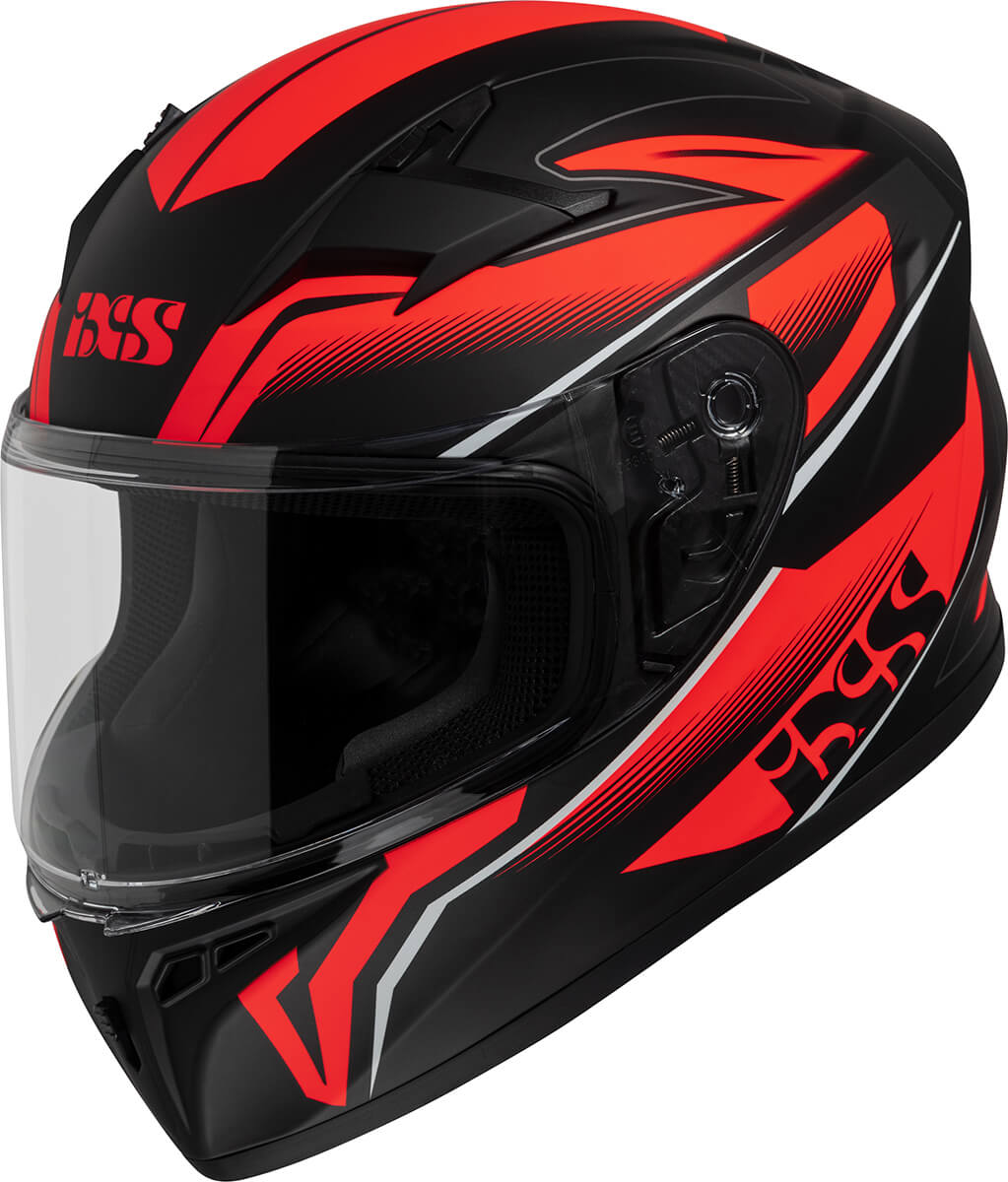 Integralhelm iXS136 2.0 Kids schwarz matt-rot