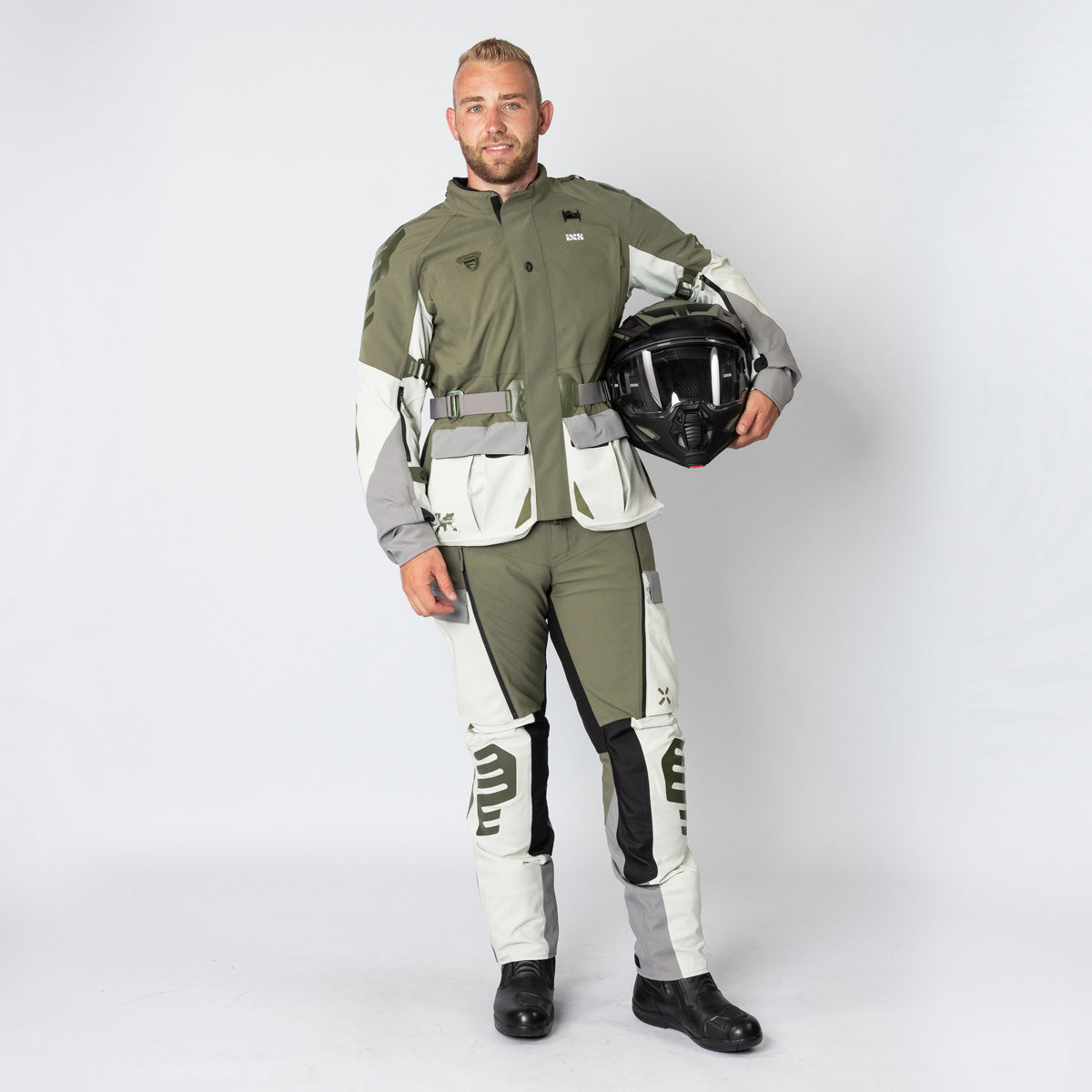 Venture-STX 1.0 Laminatjacke hellgrau-oliv