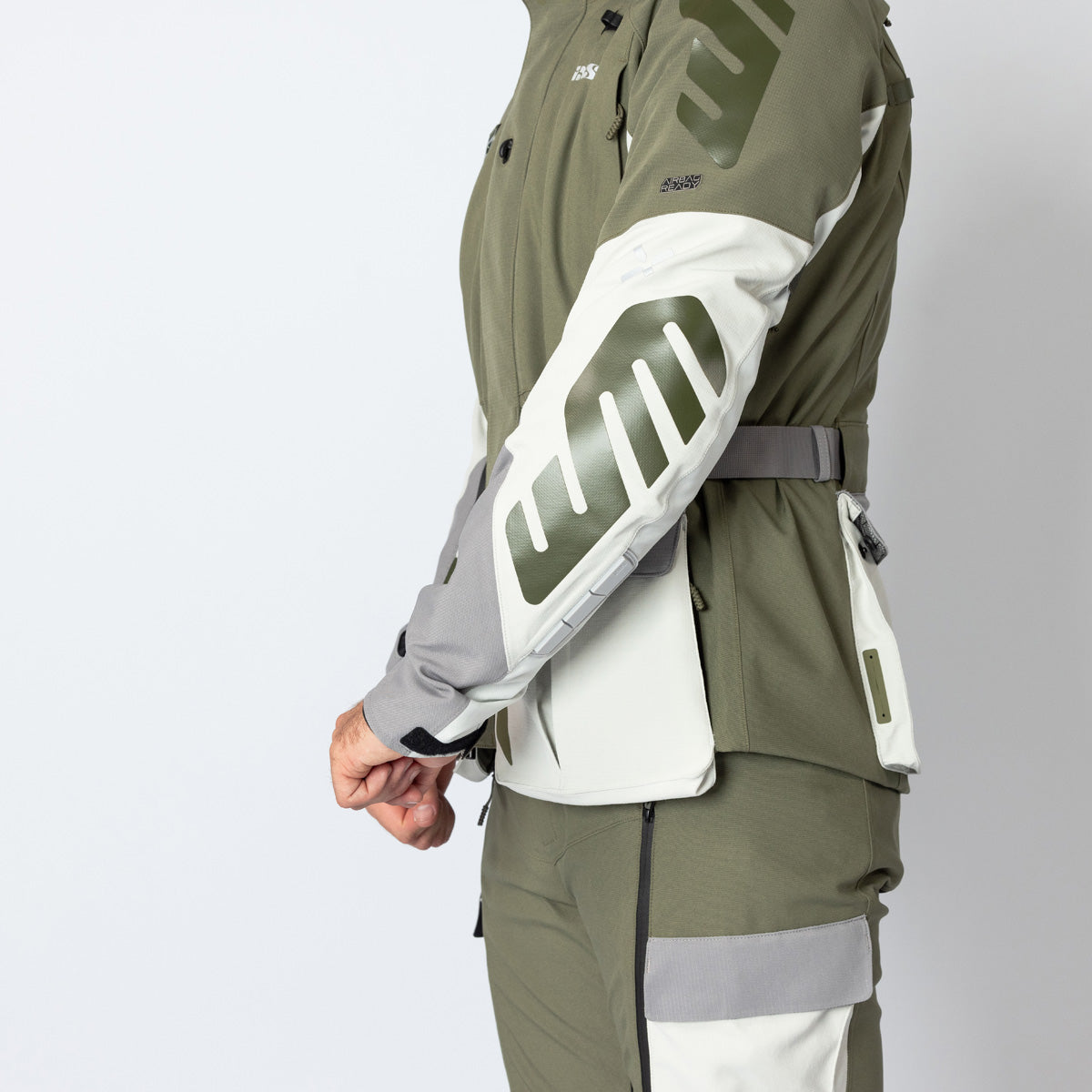 Venture-STX 1.0 Laminatjacke hellgrau-oliv