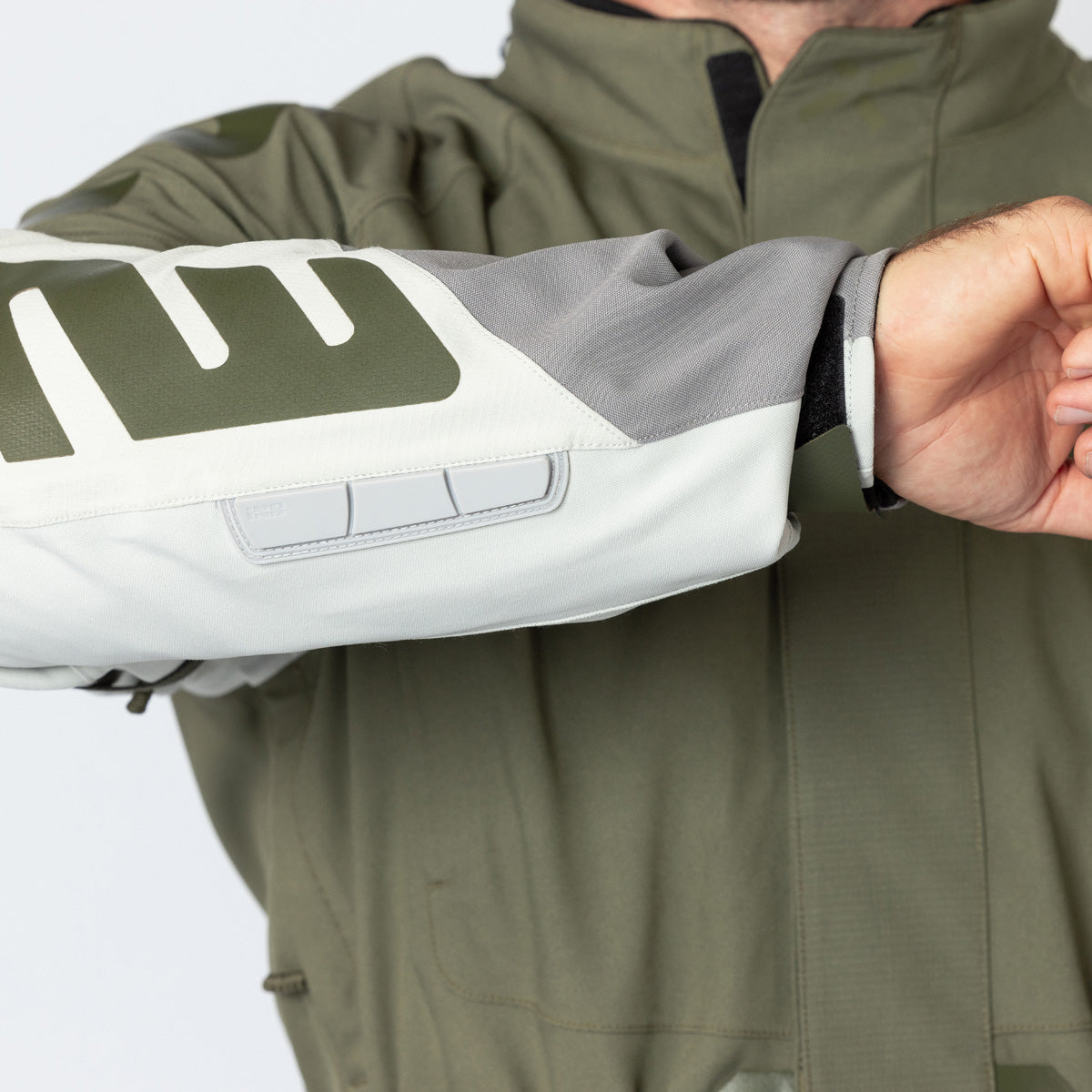 Venture-STX 1.0 Laminatjacke hellgrau-oliv