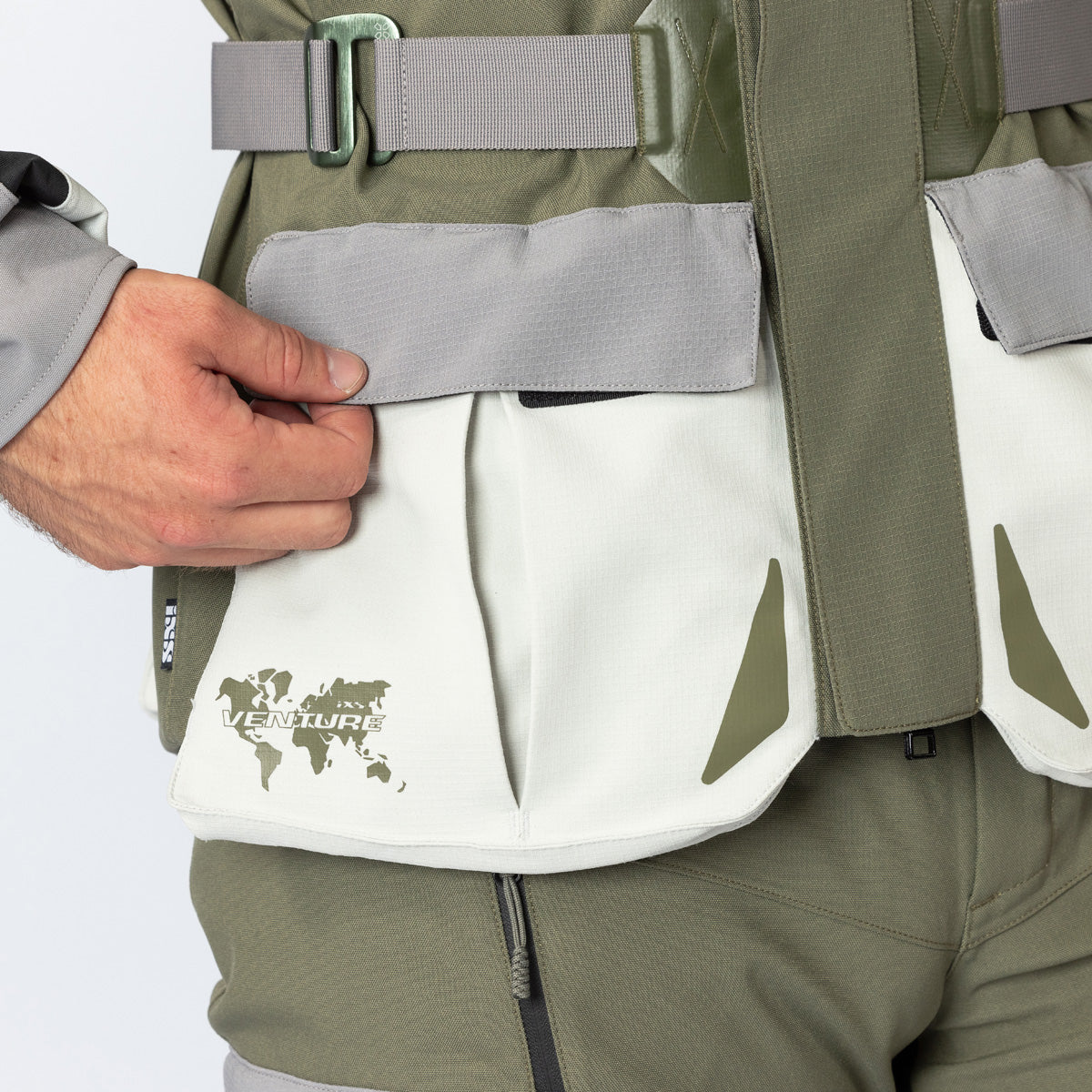 Venture-STX 1.0 Laminatjacke hellgrau-oliv