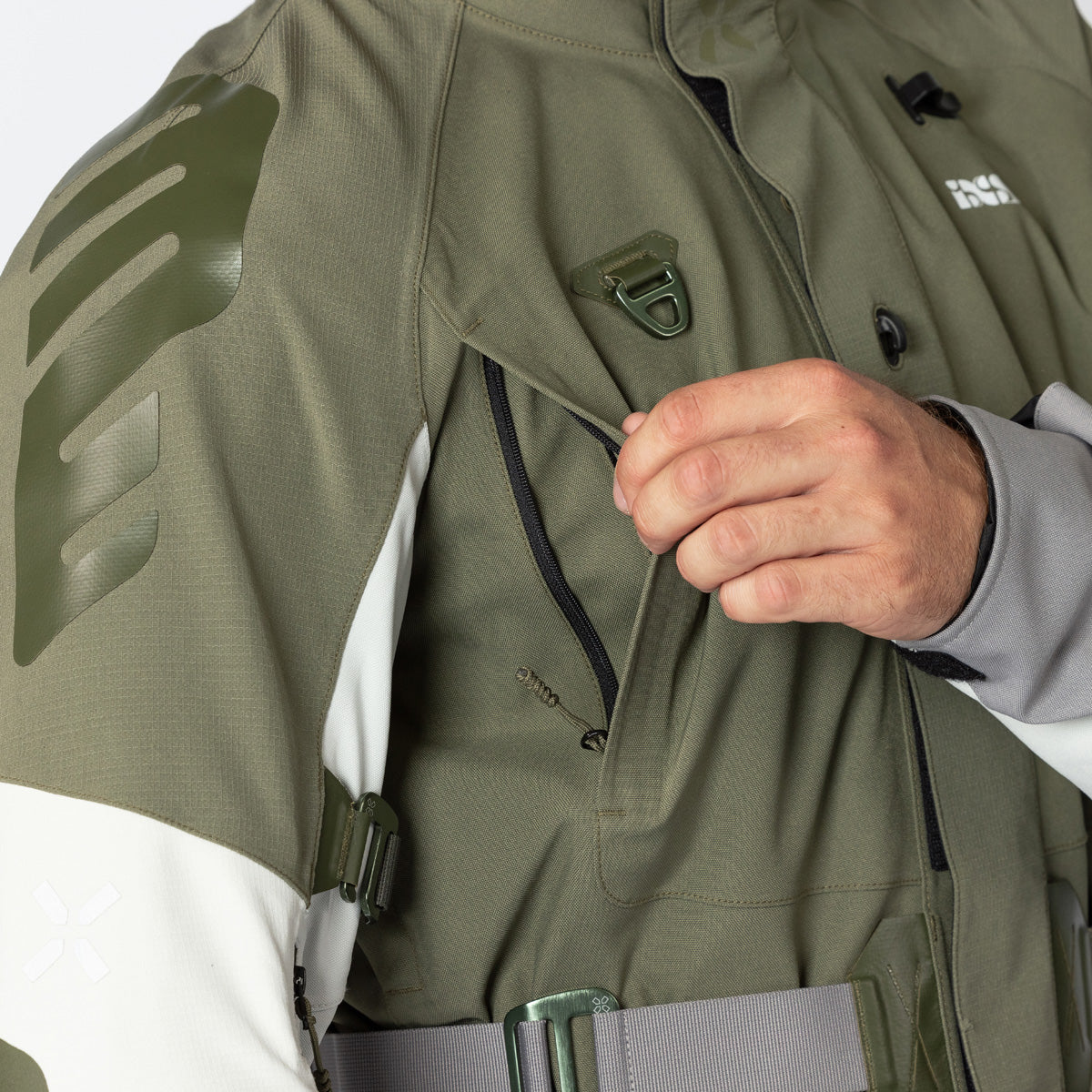 Venture-STX 1.0 Laminatjacke hellgrau-oliv