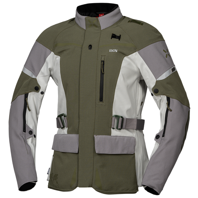 Damen Venture-STX 1.0 Laminatjacke hellgrau-oliv