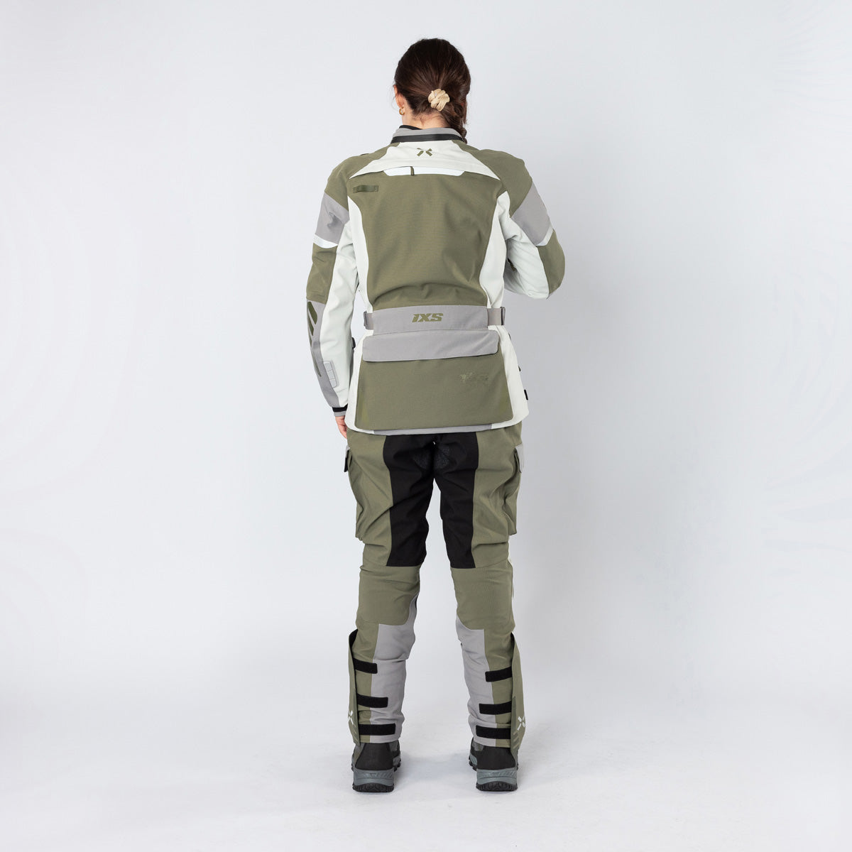 Damen Venture-STX 1.0 Laminatjacke hellgrau-oliv