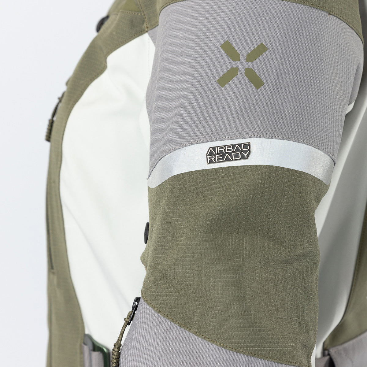 Damen Venture-STX 1.0 Laminatjacke hellgrau-oliv