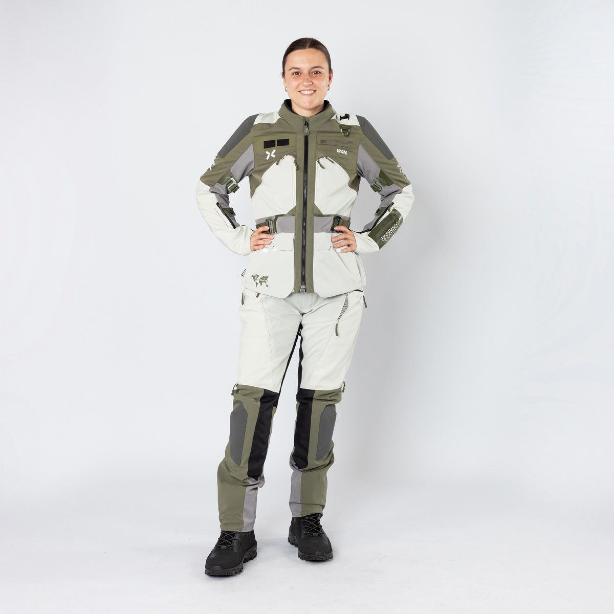 Damen Venture-Air 1.0 Jacke hellgrau-oliv