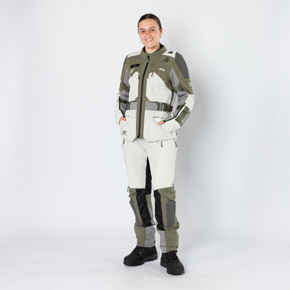 Damen Venture-Air 1.0 Jacke hellgrau-oliv