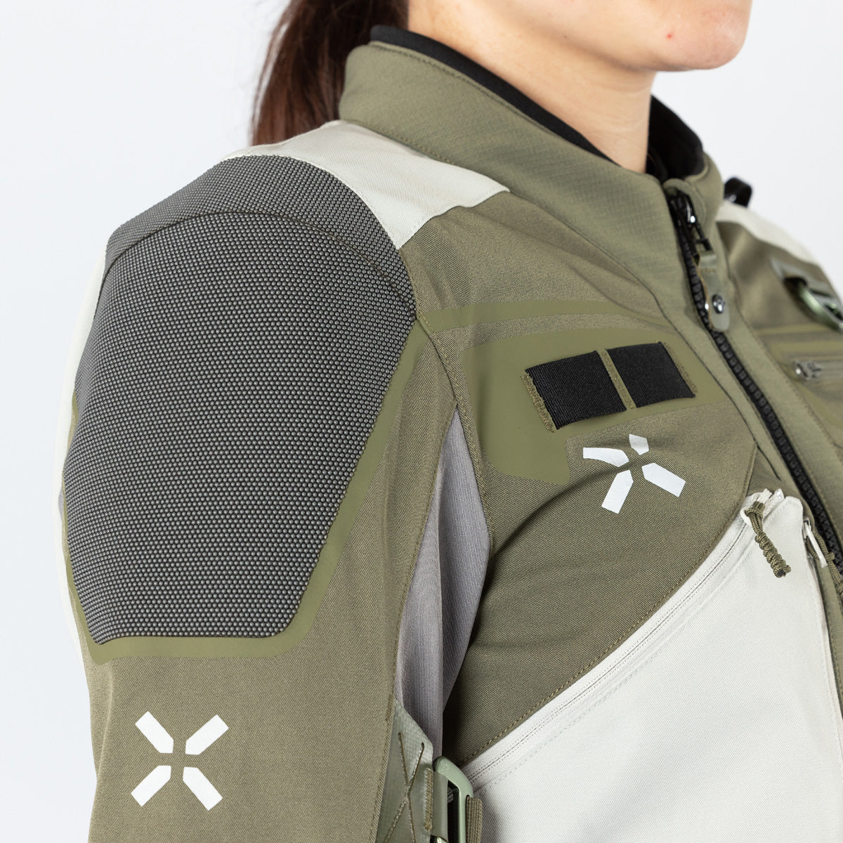 Damen Venture-Air 1.0 Jacke hellgrau-oliv