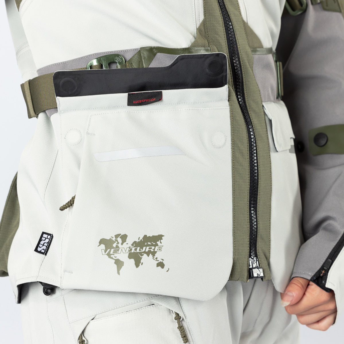 Damen Venture-Air 1.0 Jacke hellgrau-oliv