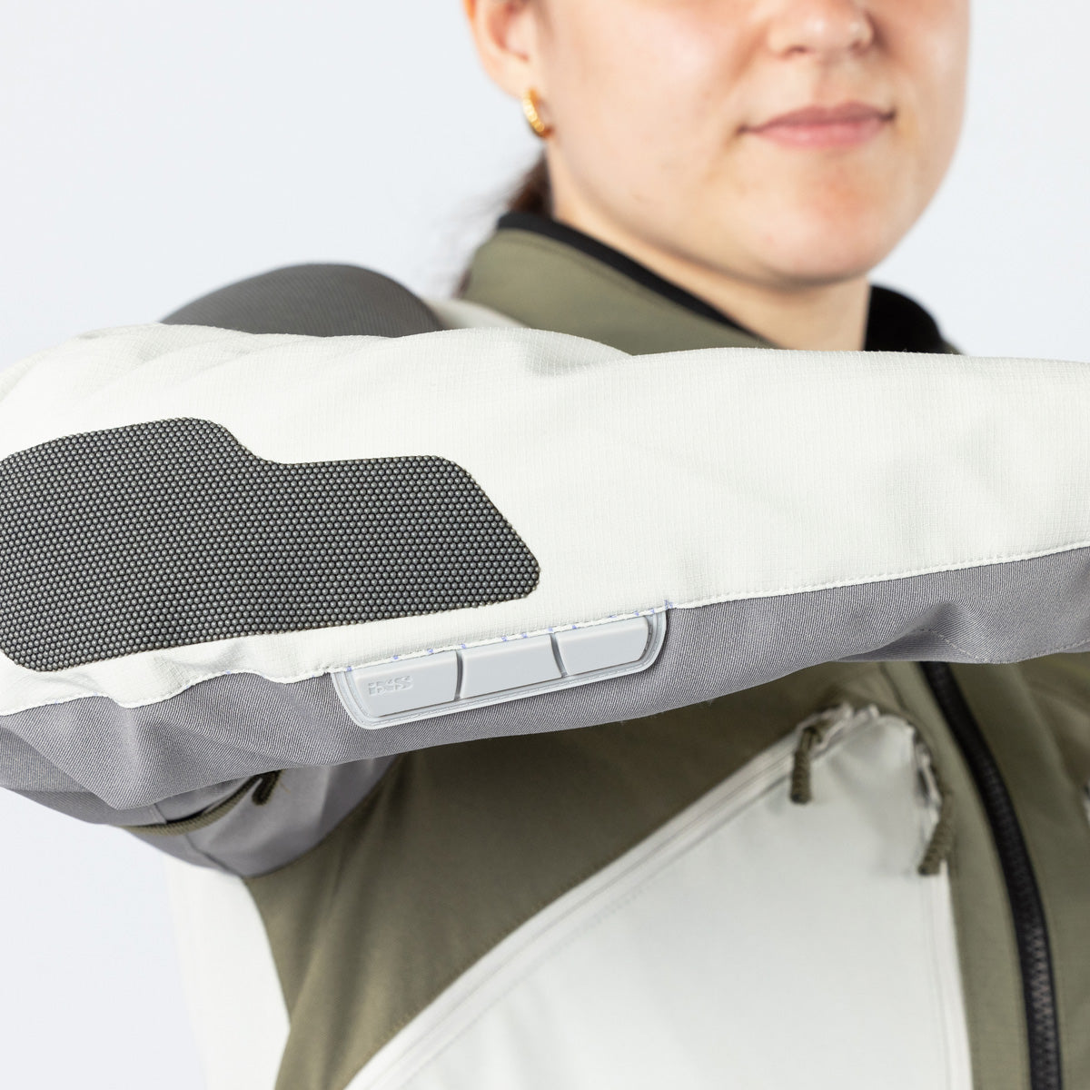 Damen Venture-Air 1.0 Jacke hellgrau-oliv