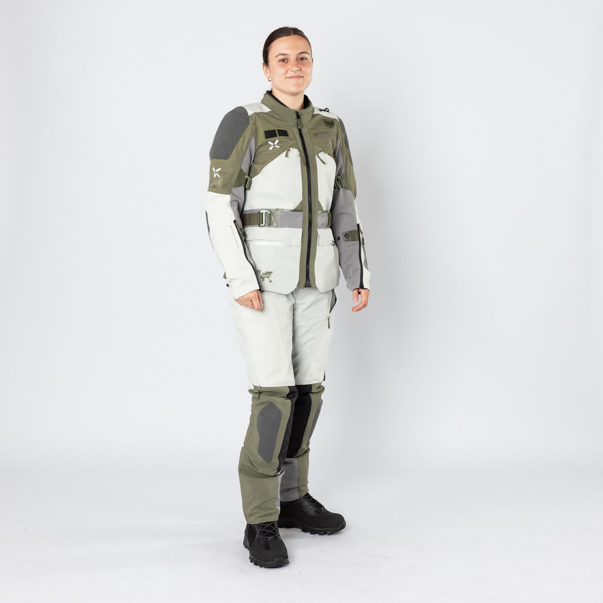 Damen Venture-Air 1.0 Hose hellgrau-oliv