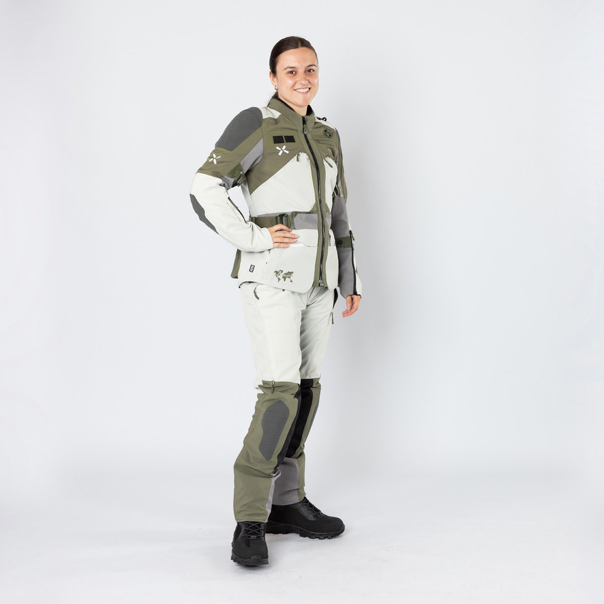 Damen Venture-Air 1.0 Hose hellgrau-oliv