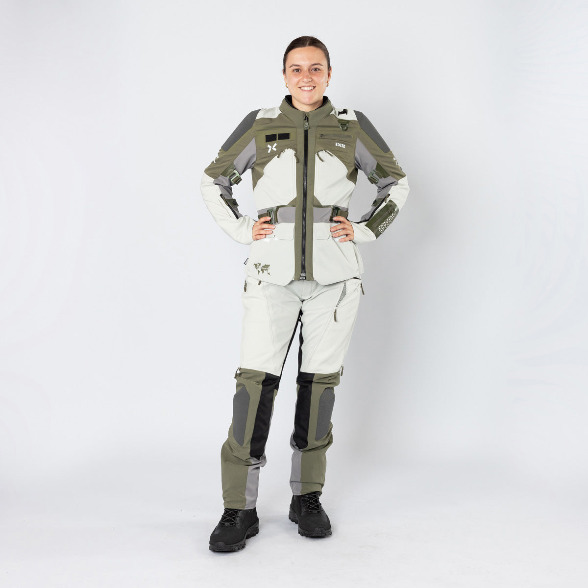 Damen Venture-Air 1.0 Hose hellgrau-oliv