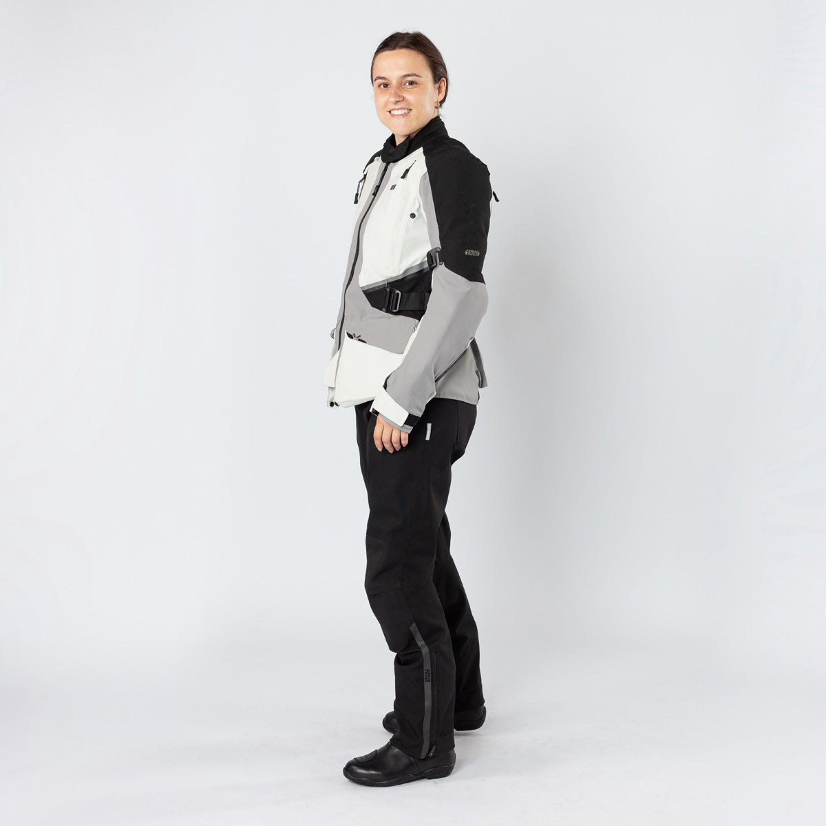 Damen Tourster-STX 1.0 Laminatjacke hellgrau-grau