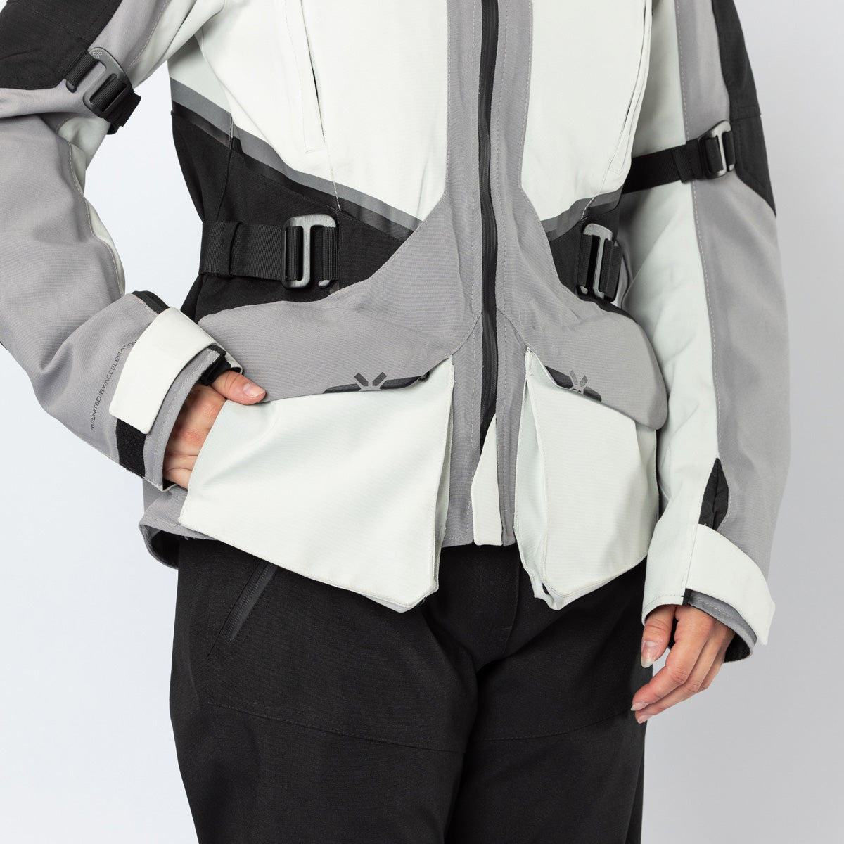Damen Tourster-STX 1.0 Laminatjacke hellgrau-grau