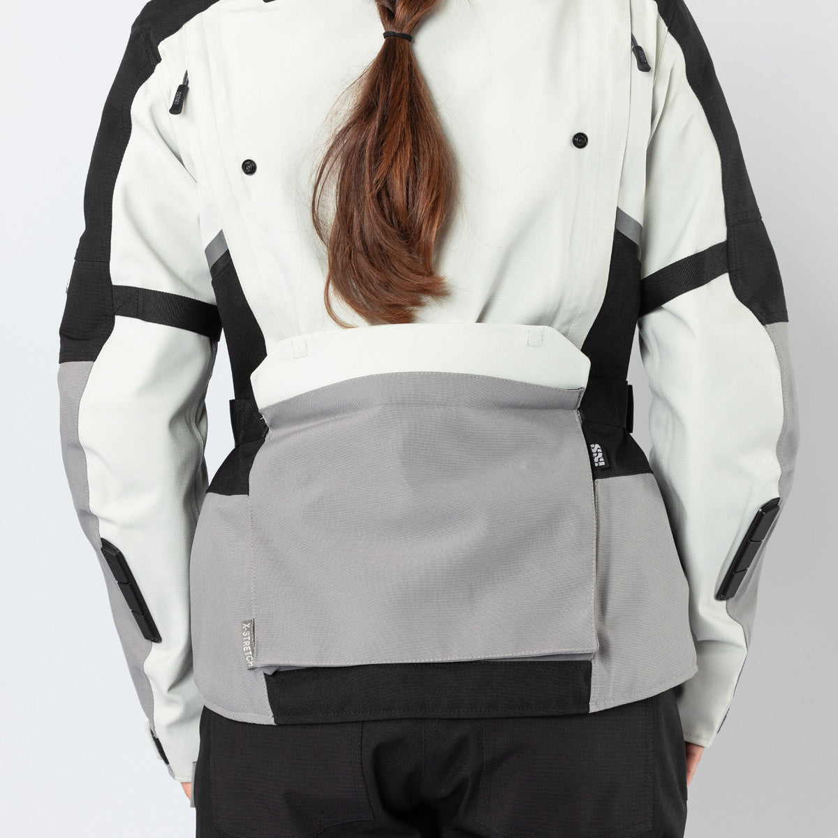 Damen Tourster-STX 1.0 Laminatjacke hellgrau-grau
