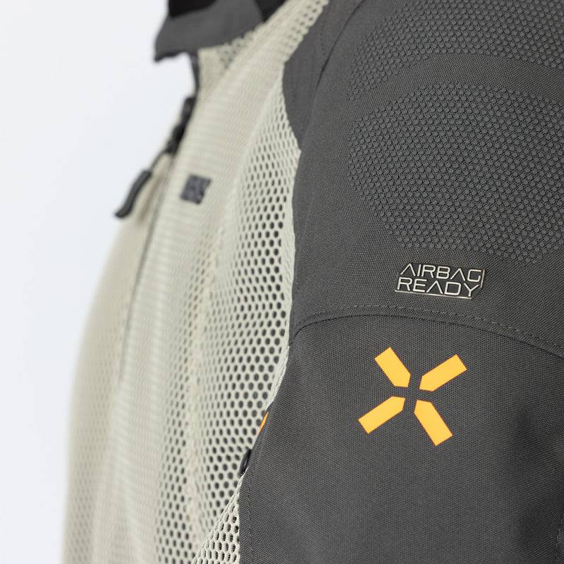 Tourster-BigAir 1.0 Jacke steingrau-dunkelgrau-orange