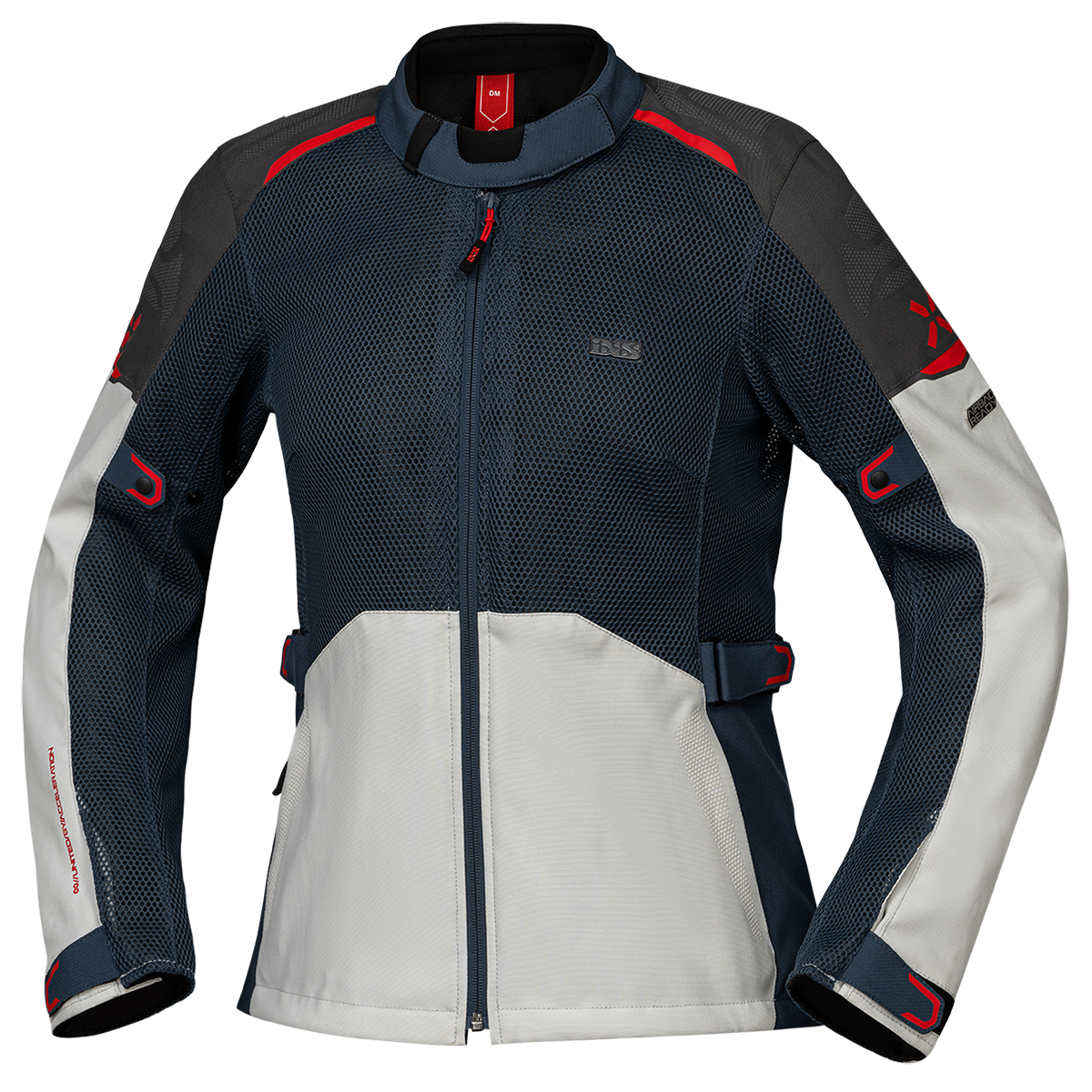 Damen Tourster-BigAir 1.0 Jacke hellgrau-blau-rot