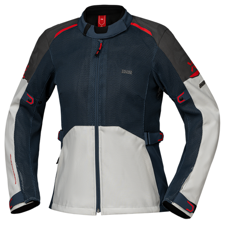 Damen Tourster-BigAir 1.0 Jacke hellgrau-blau-rot