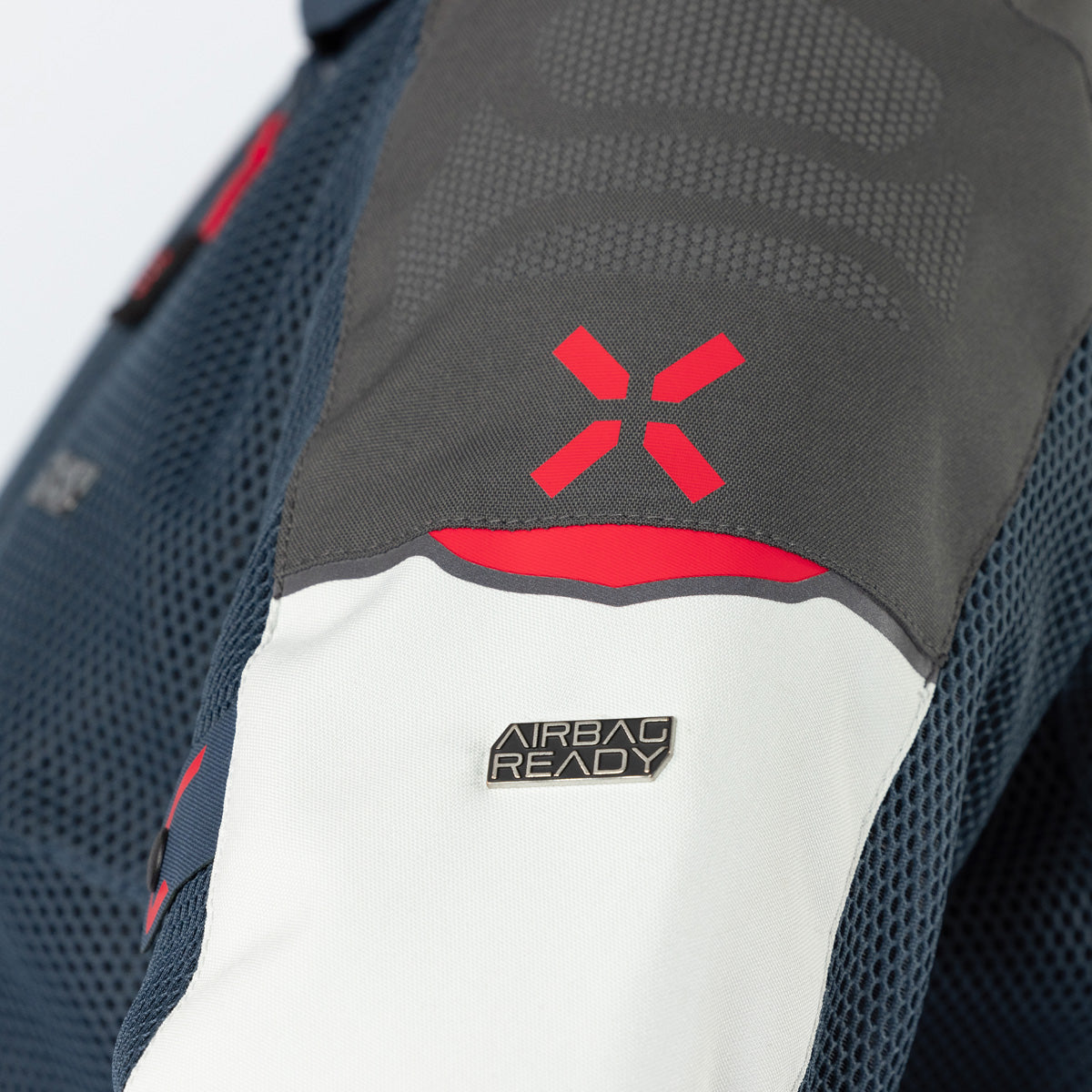 Damen Tourster-BigAir 1.0 Jacke hellgrau-blau-rot