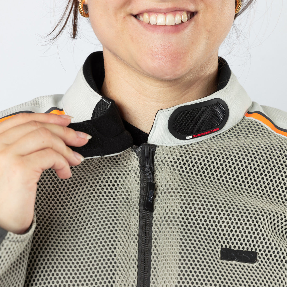 Damen Tourster-BigAir 1.0 Jacke dunkelgrau-steingrau-orange