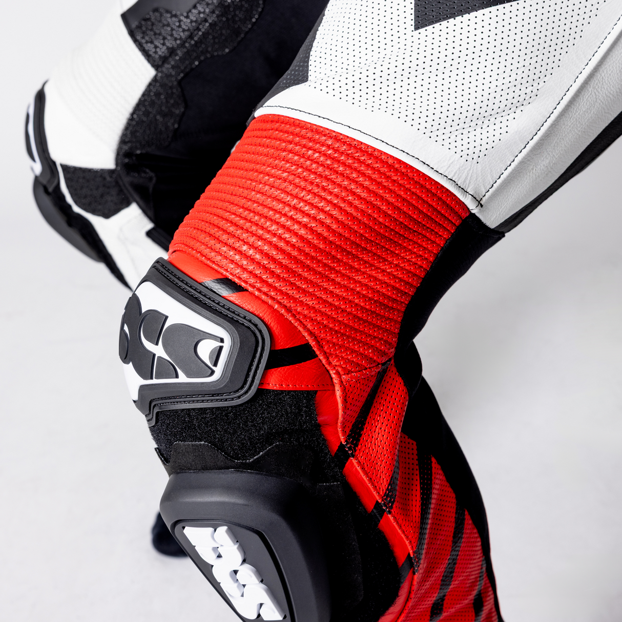 iXS-Ace 1.0 Lederkombi Einteiler - schwarz-weiss-rot-23