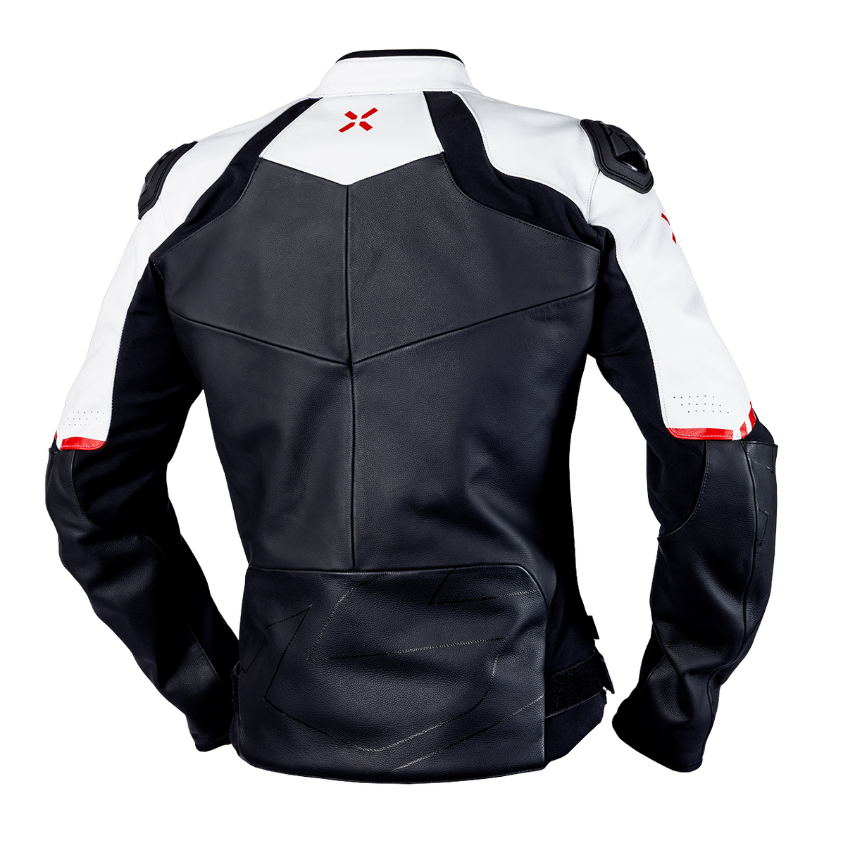 iXS-Ace 1.0 Lederjacke - schwarz-weiss-rot-05