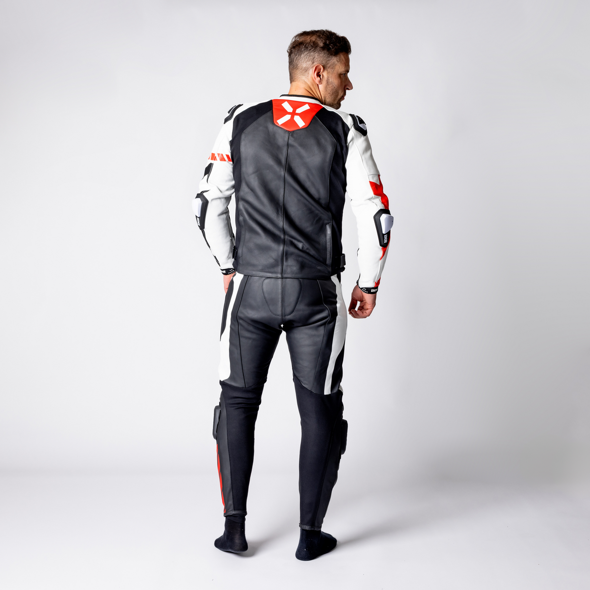 iXS-Ace 1.0 Lederkombi Zweiteiler - schwarz-weiss-rot-11