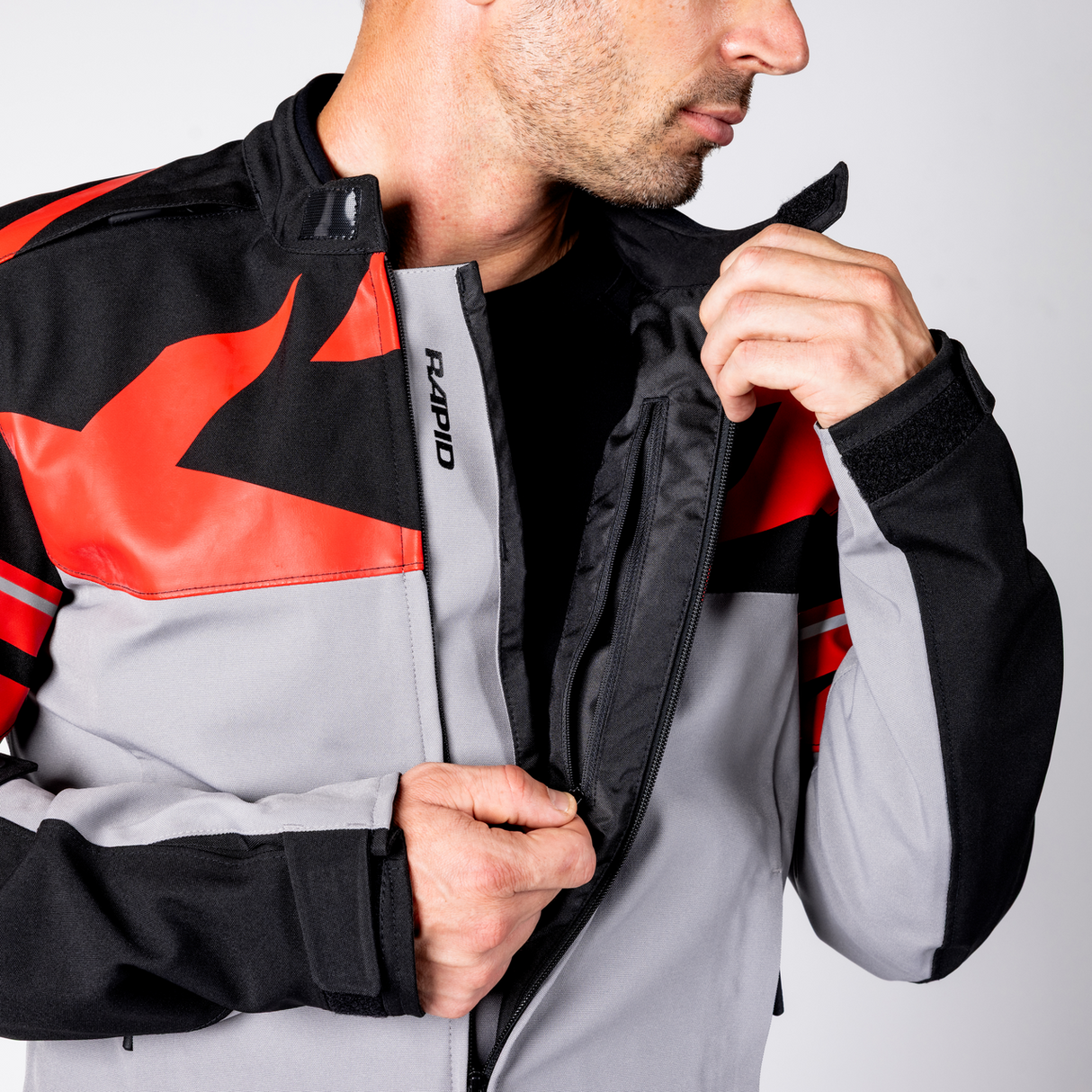 iXS-Rapid-STX 2.2 Laminatjacke - dunkelgrau-schwarz-rot-14