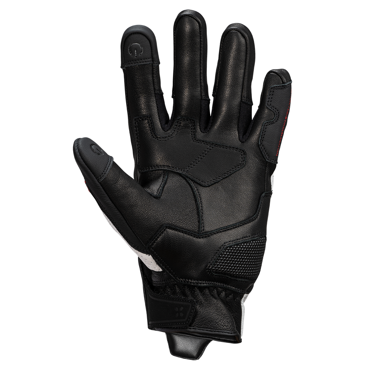 Rapid 1.0 Lederhandschuhe schwarz-weiss-rot