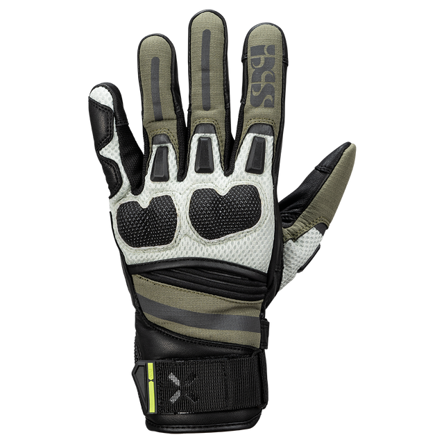 Montevideo-Air 2.0 Kurzhandschuhe schwarz-oliv-hellgrau