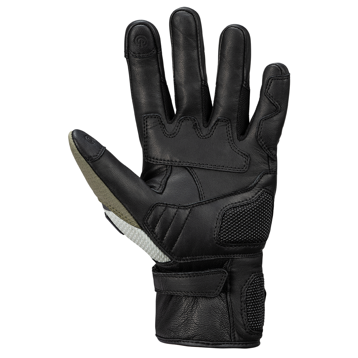 Montevideo-Air 2.0 Kurzhandschuhe schwarz-oliv-hellgrau