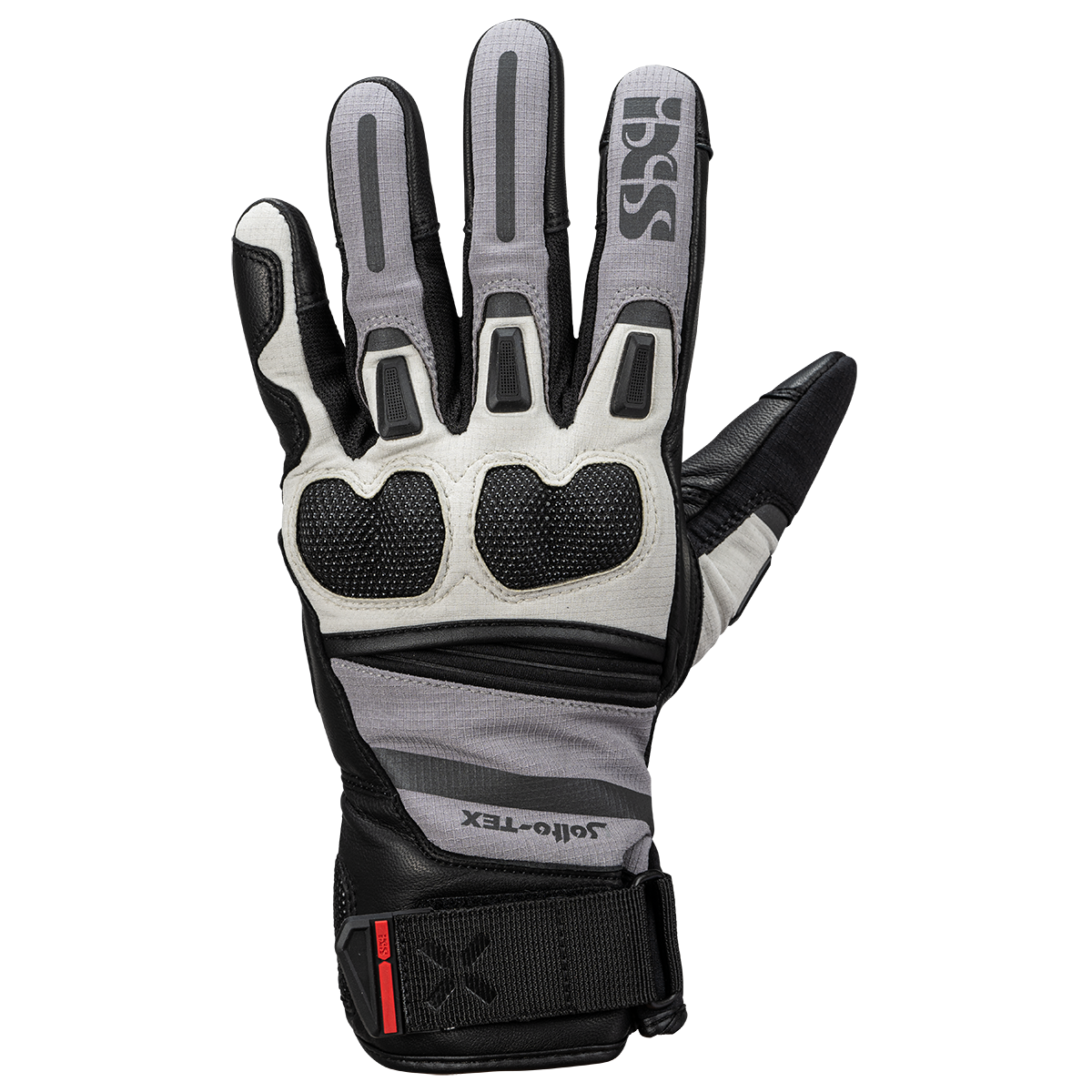 Montevideo-ST Kurzhandschuhe schwarz-hellgrau