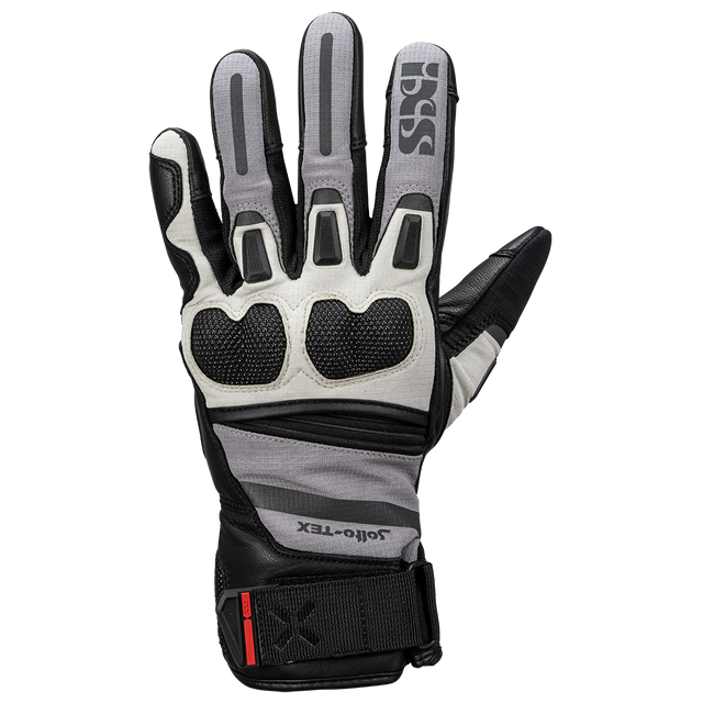 Montevideo-ST Kurzhandschuhe schwarz-hellgrau