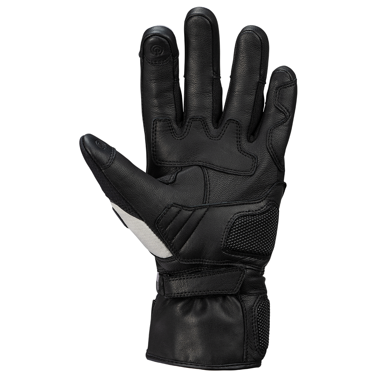 Montevideo-ST Kurzhandschuhe schwarz-hellgrau