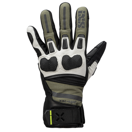 Montevideo-ST Kurzhandschuhe schwarz-oliv-hellgrau