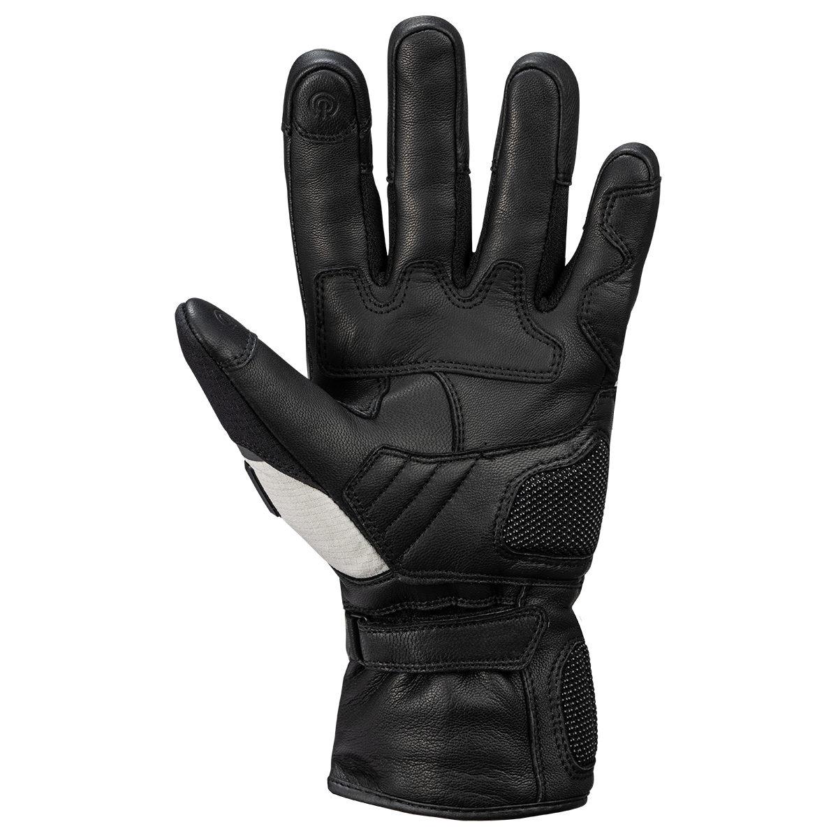 Montevideo-ST Kurzhandschuhe schwarz-oliv-hellgrau