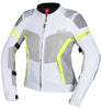 Giacca sportiva da donna Trigonis-Air grigio chiaro-grigio-giallo neon