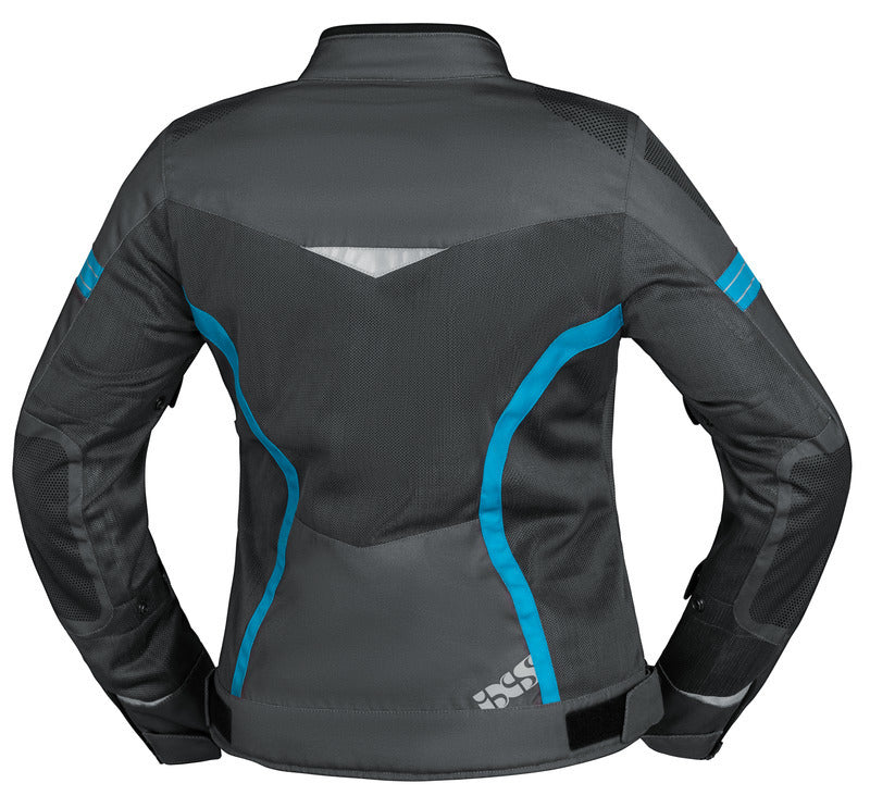 Sport Damen Jacke Trigonis-Air dunkelgrau-grau-türkis