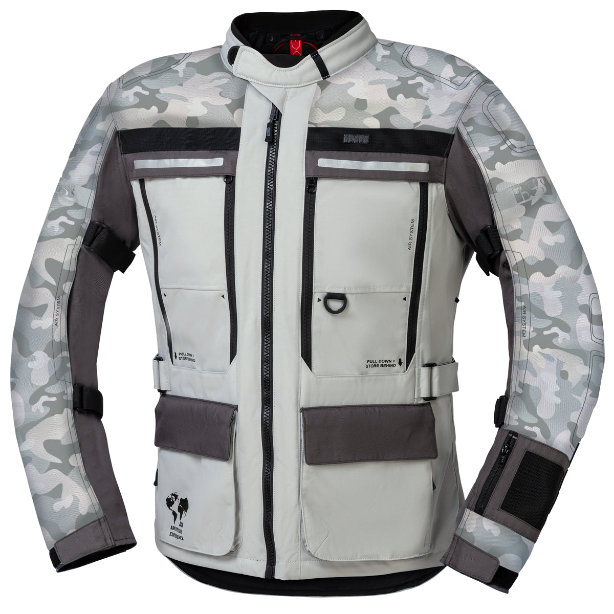Tour Jacke Montevideo-Air 3.0 camouflage-hell grau