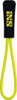 Reissverschlussanhänger-Set gelb fluo