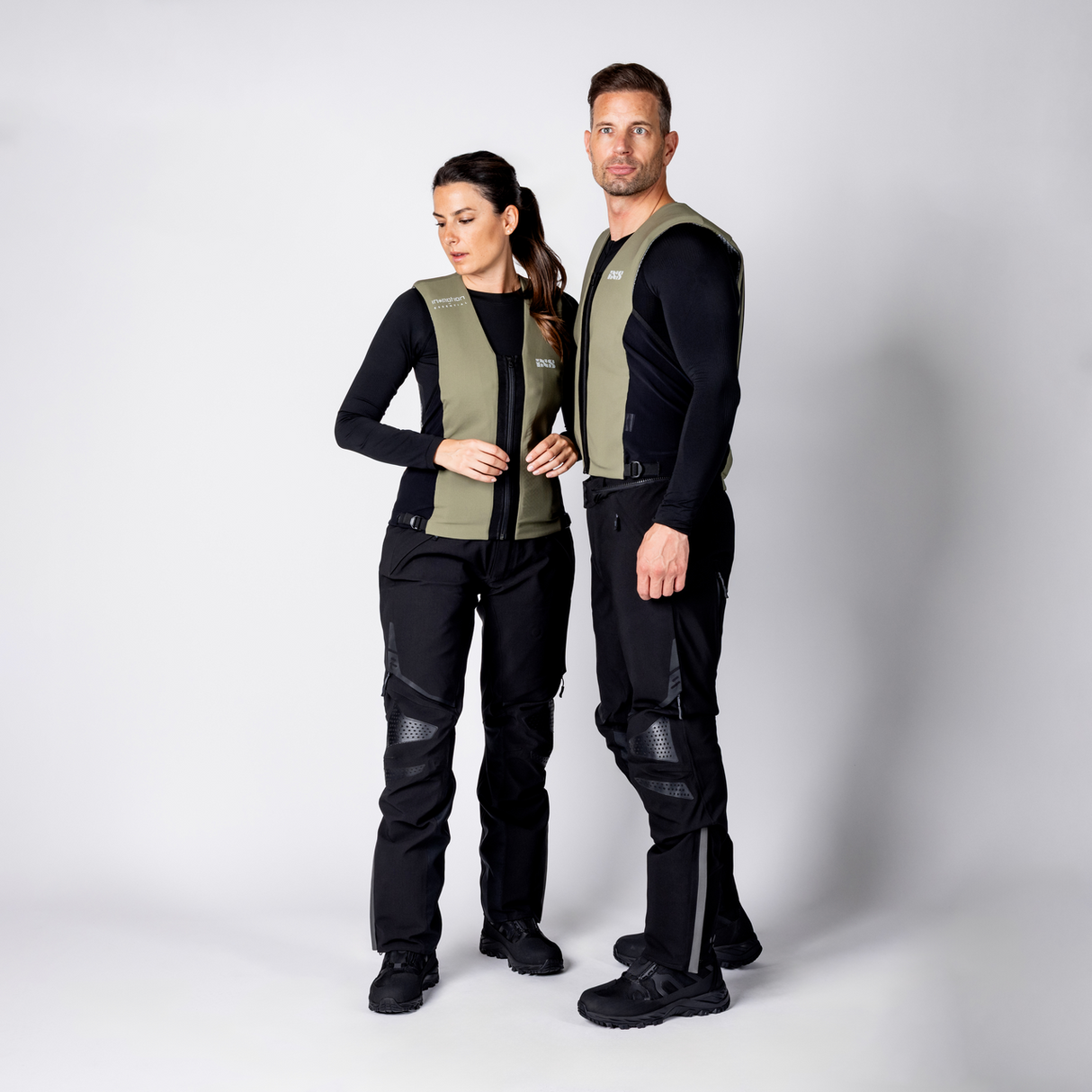 iXS-Airbag Weste IPRO 1.0 - oliv-schwarz-04